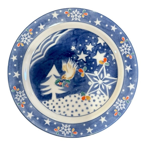 Noritake Epoch Mr. Snowman Collection Set of 4  Snowman salad plates - Picture 9 of 14